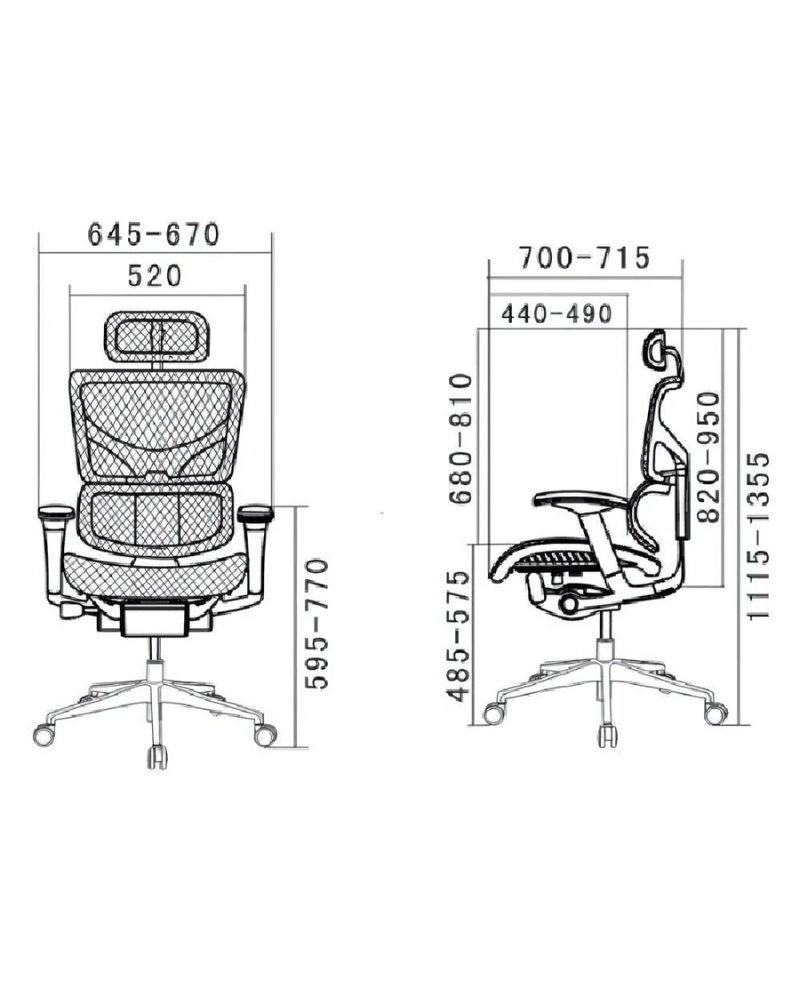 Fotoliu ergonomic SAIL L-01 – confort și suport premium pentru birou [4]