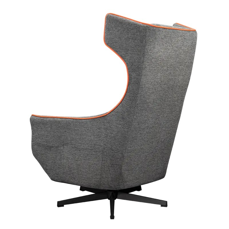 Fotoliu gaming Cougar Magus cu suport pentru picioare, imitație de in, Gri / Portocaliu (până la 150 kg) [8]