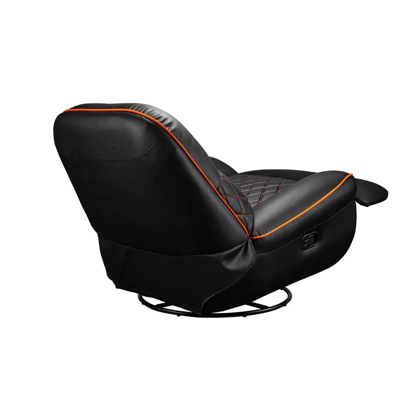 Fotoliu gaming Cougar Overlord cu suport pentru picioare, piele PU, Negru / Portocaliu (spătar 160°, până la 150 kg) [11]