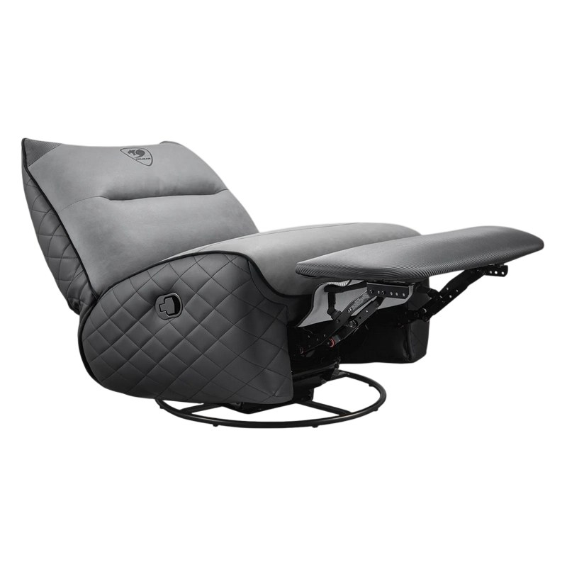 Fotoliu gaming Cougar Overlord Neo, piele PVC, Negru / Gri (spătar 160°, până la 150 kg) [6]