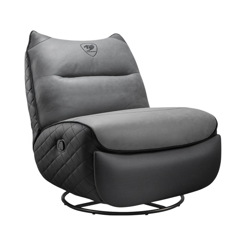 Fotoliu gaming Cougar Overlord Neo, piele PVC, Negru / Gri (spătar 160°, până la 150 kg) [3]