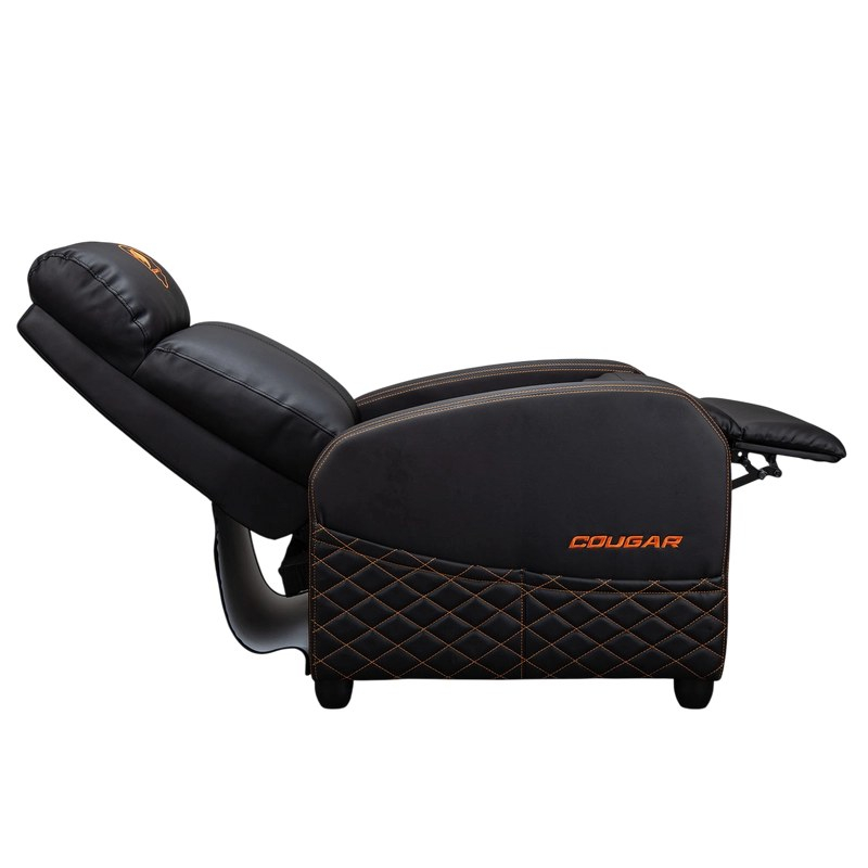 Fotoliu gaming Cougar Ranger Elite, piele PU, Negru / Portocaliu (spătar 160°, până la 135 kg) [6]