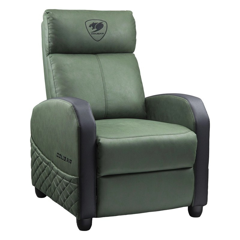 Fotoliu gaming Cougar Ranger Elite, țesătură și piele PU, Army Green (spătar 160°, până la 135 kg) [3]