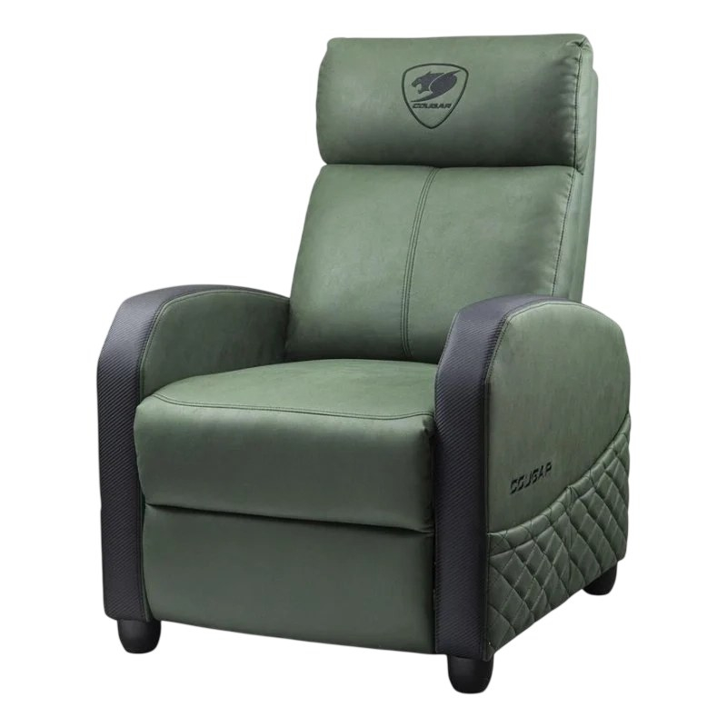 Fotoliu gaming Cougar Ranger Elite, țesătură și piele PU, Army Green (spătar 160°, până la 135 kg) [2]