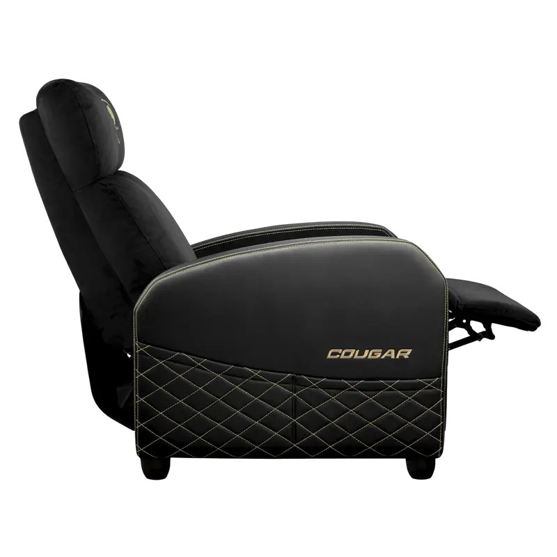 Fotoliu gaming Cougar Ranger Elite, țesătură și piele PU, Auriu (spătar 160°, până la 135 kg) [6]