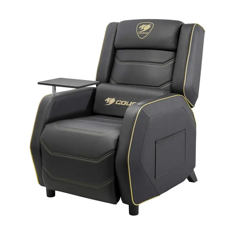 Fotoliu gaming Cougar Ranger Pro Royal, piele PVC, Negru / Auriu (spătar 157°, până la 160 kg) [12]