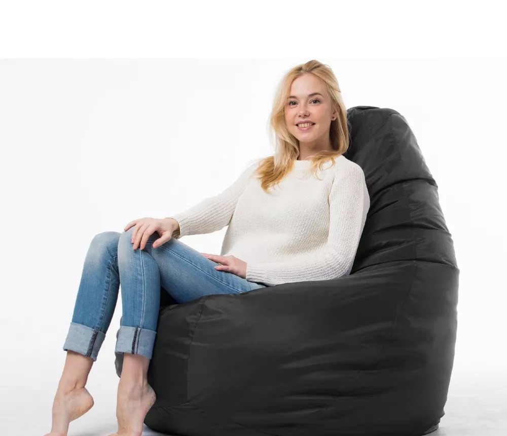 Кресло мешок Груша из Оксфорда 420D, размер "L" чёрного цвета [2]