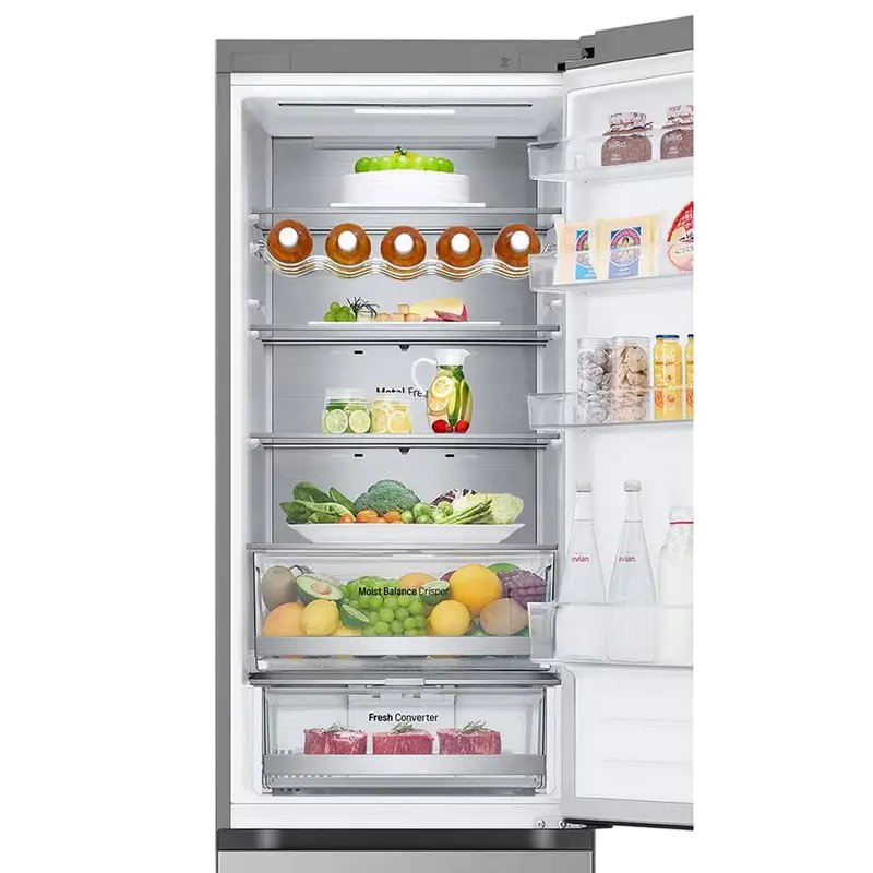 Холодильник двухдверный LG GBV5250EPY, нержавеющая сталь (387 л, 203 см, Total No Frost, инвертор) [5]