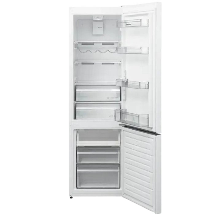 Холодильник двухдверный Sharp SJ-FBA06DTXWE-EU, белый (270 л, 180 см, автоматическая разморозка) [2]