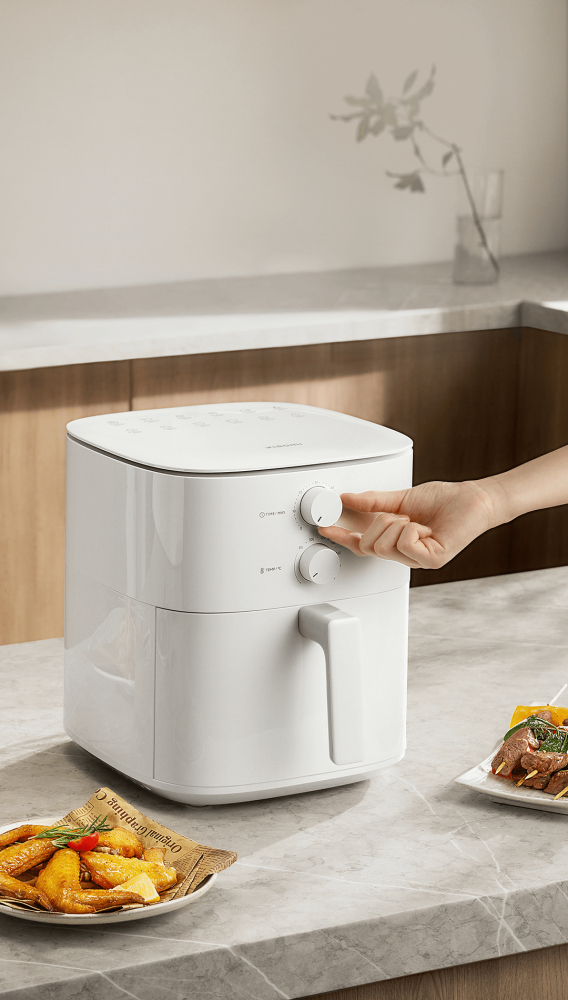 Фритюрница с горячим воздухом Xiaomi Smart Air Fryer Essential 6L, 1550 Вт, Белая — готовьте вкусно и без масла! [7]