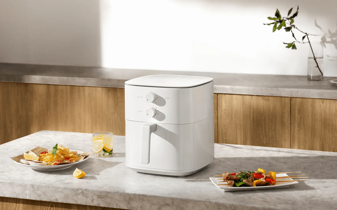 Фритюрница с горячим воздухом Xiaomi Smart Air Fryer Essential 6L, 1550 Вт, Белая — готовьте вкусно и без масла! [4]