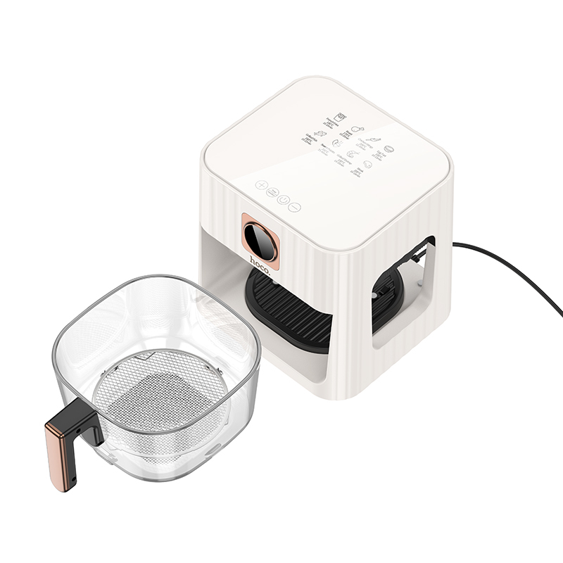 Friteuză cu Aer HE22 – 4.5L, Sticlă Borosilicată, Touch Screen și 8 Programe de Gătit [3]