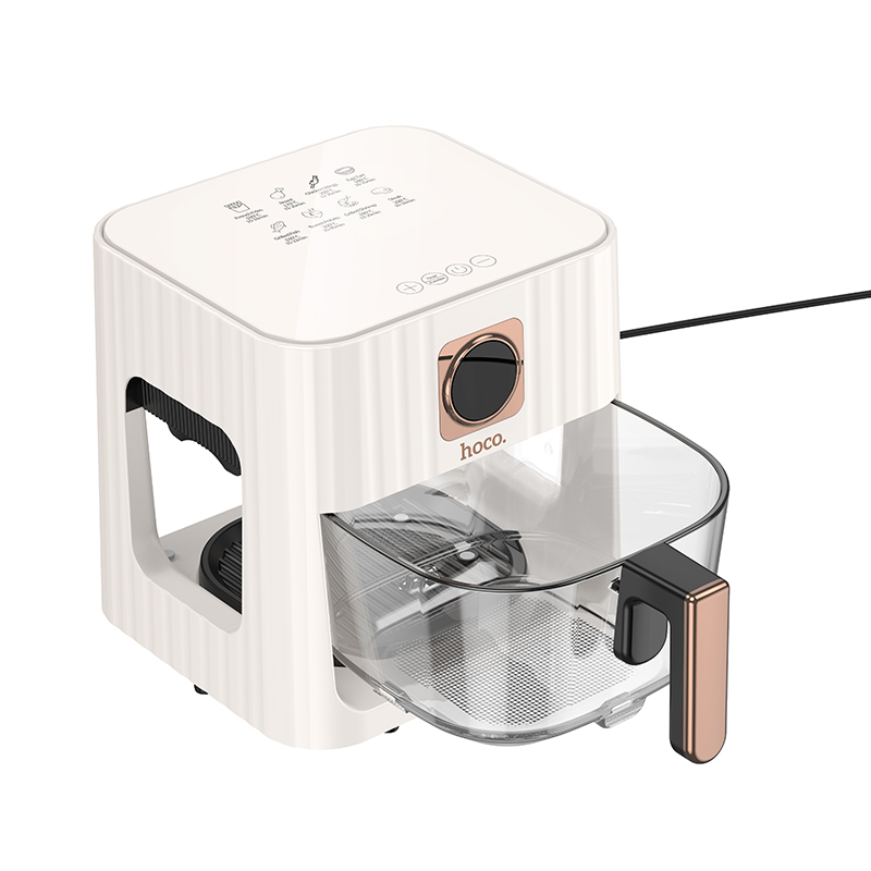 Friteuză cu Aer HE22 – 4.5L, Sticlă Borosilicată, Touch Screen și 8 Programe de Gătit [2]