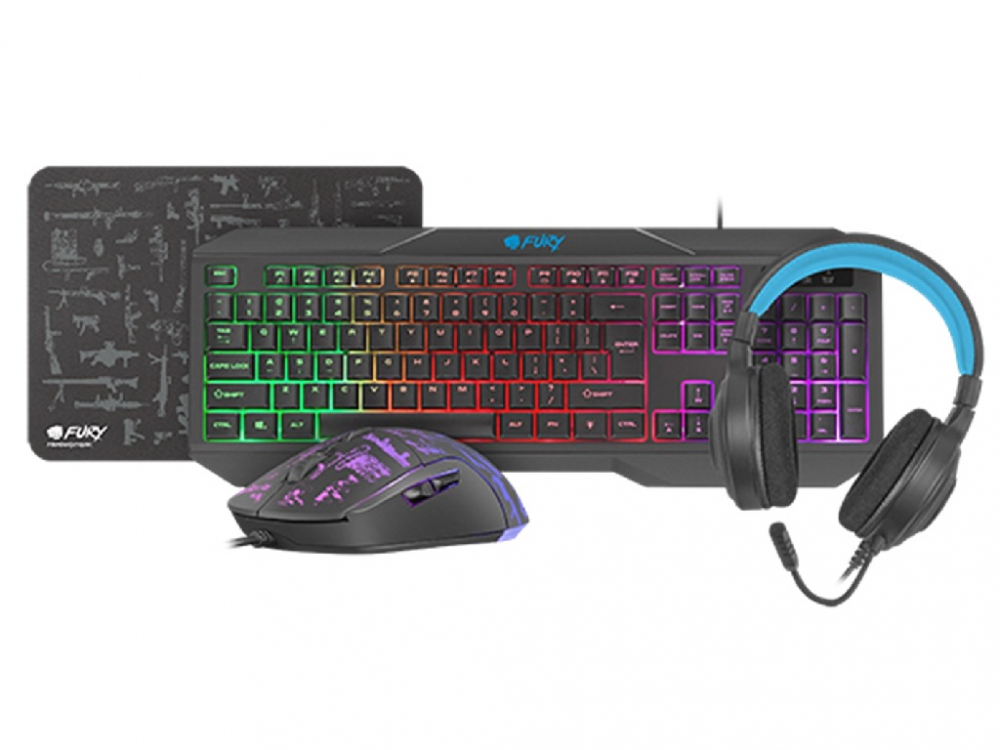 Fury Combo Thunderstreak 3.0 Keyboard+Mouse+Headphones+Mouse Pad+ RU Layout [2]