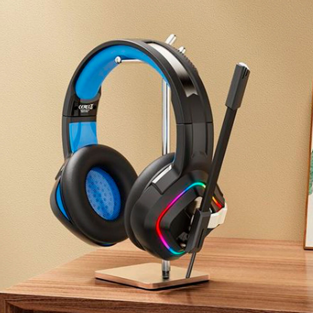 GE-08 Static RGB Long Mic Headworn Game Earphones USB+Dual 3.5mm [5]