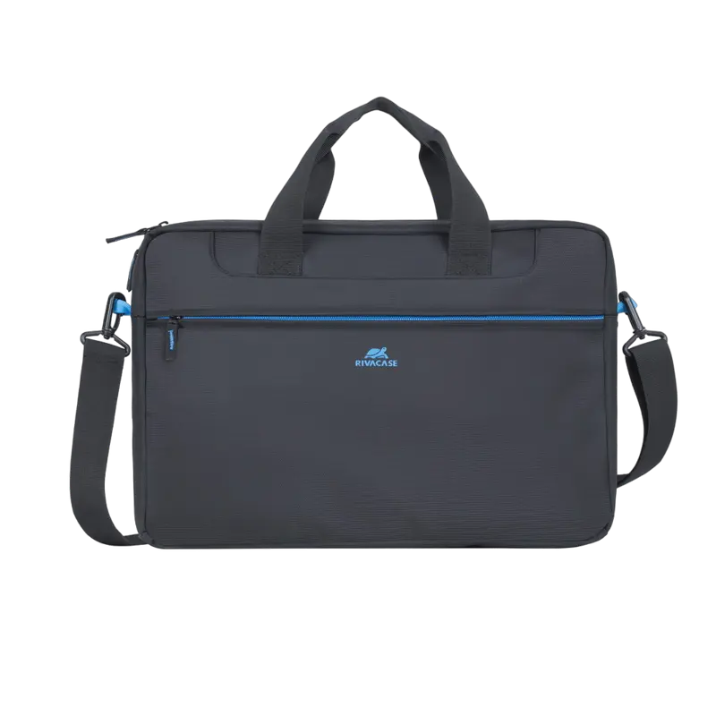 Сумка для ноутбука RivaCase Regent 16" Чёрная – Элегантная, прочная и полная практичных карманов! [3]
