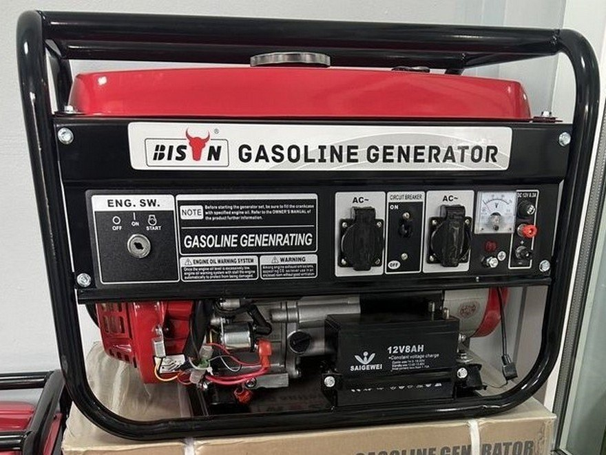 Generator pe benzină Bison BS 3500E, 3 kW, 230 V, pornire electrică [9]