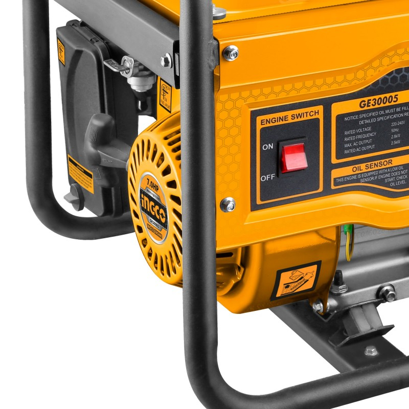 Generator pe benzină INGCO GE30005 – 2800W putere maximă, 4 timpi, rezervor 15L [3]