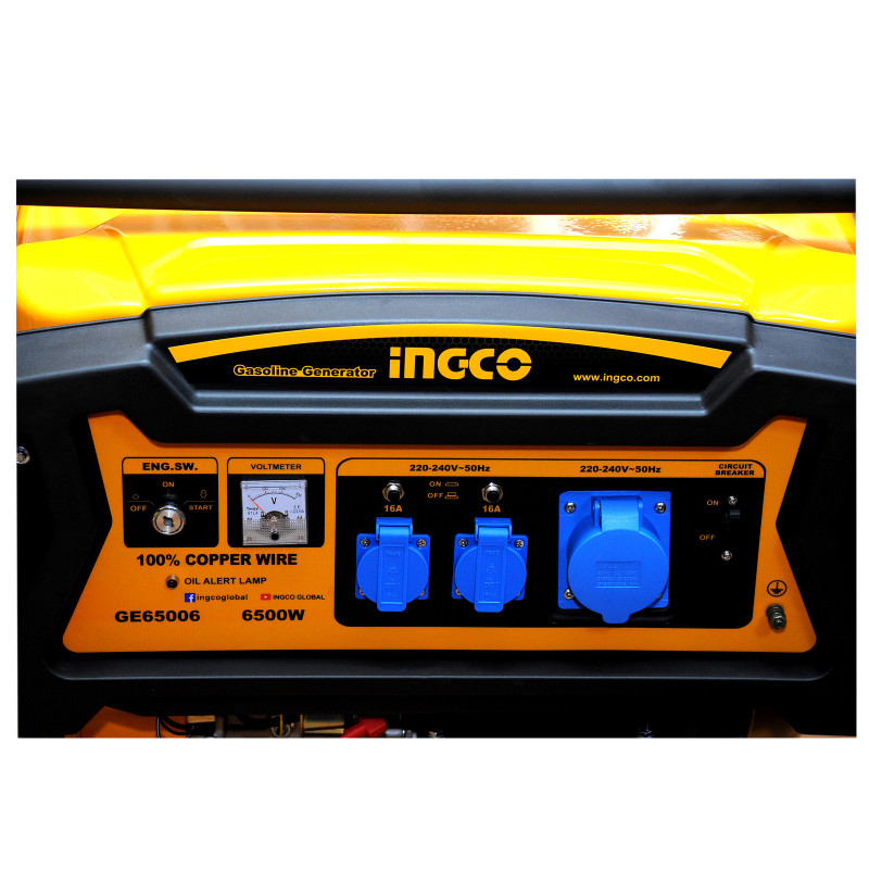 Бензиновый генератор INGCO GE65006 6.5 кВт – Надёжный резервный источник питания для дома, стройки или дачи! [3]