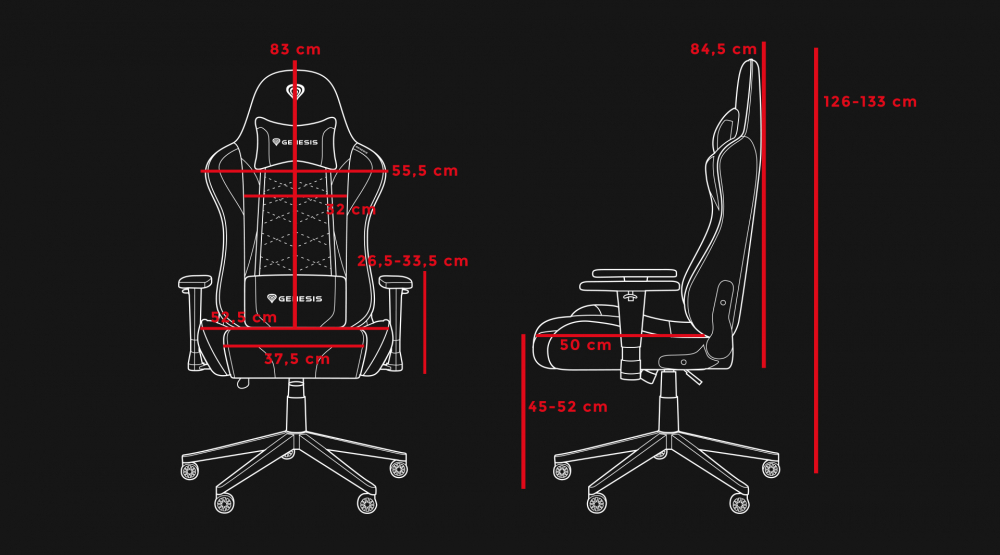 Genesis Chair Nitro 440 G2, Mesh Black [6]