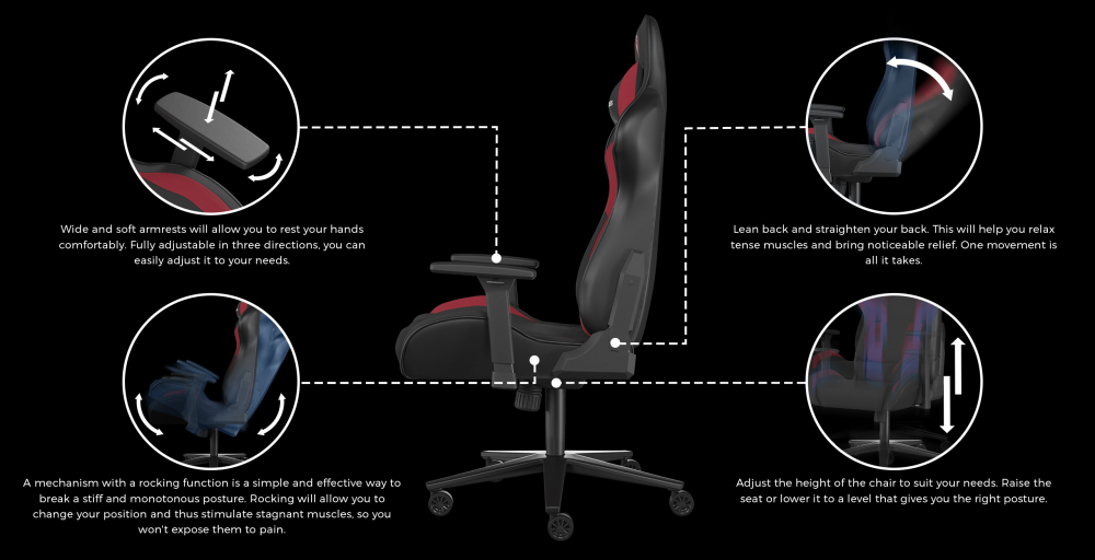 Genesis Chair Nitro 720 Pink-Black [8]