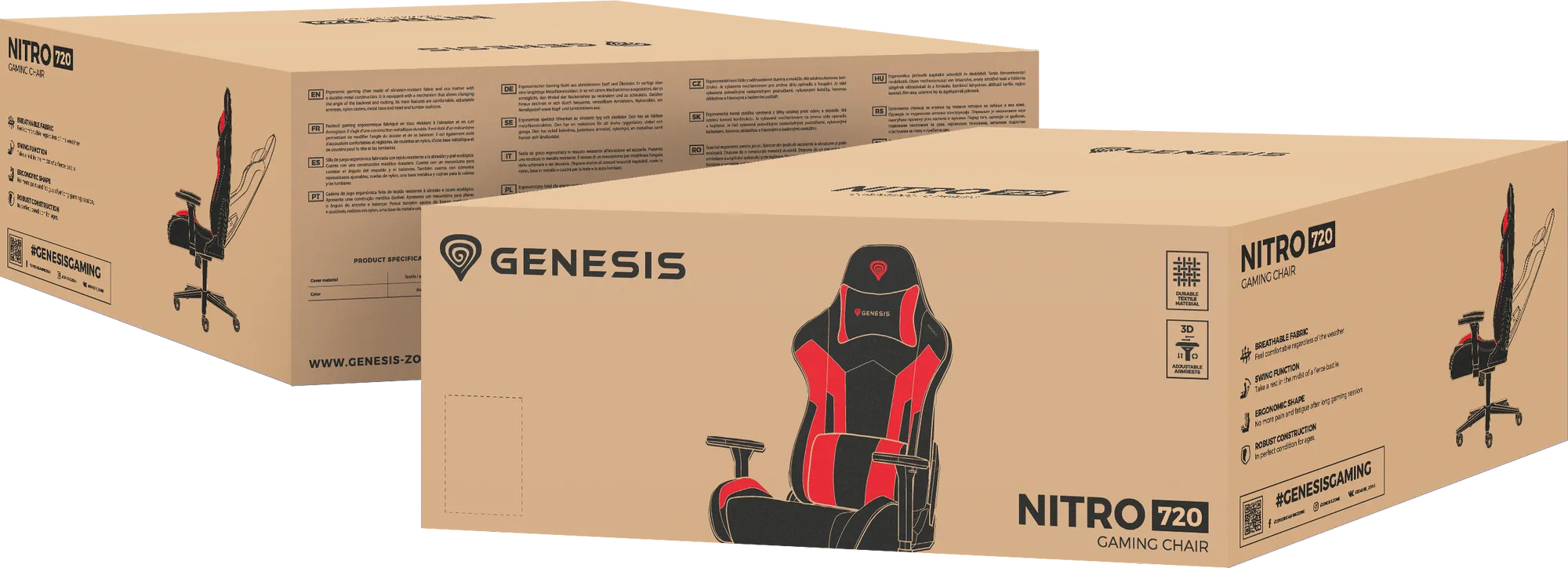 Genesis Chair Nitro 720 Red-Black [5]