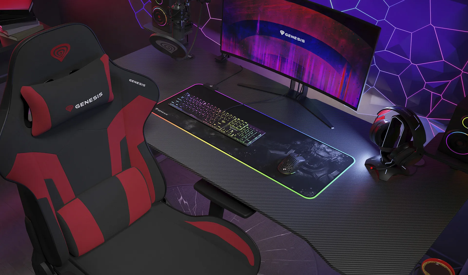 Genesis Chair Nitro 720 Red-Black [8]