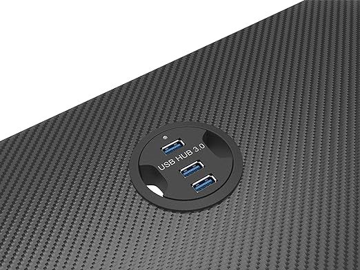 Birou Gaming Genesis Holm 200 RGB cu Hub USB, Suport Căști și Organizator Cabluri – Spațiul Ideal pentru Gameri [7]