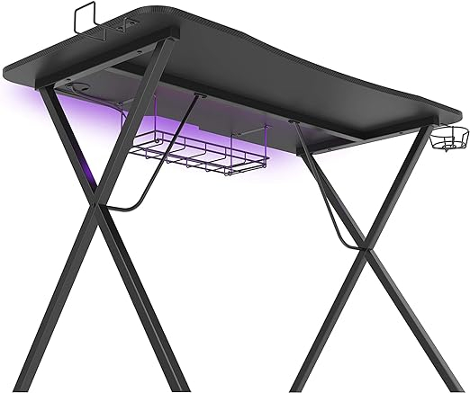 Birou Gaming Genesis Holm 200 RGB cu Hub USB, Suport Căști și Organizator Cabluri – Spațiul Ideal pentru Gameri [3]