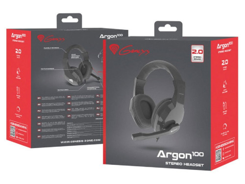 Genesis Headset Argon 100, Stereo, Black [4]