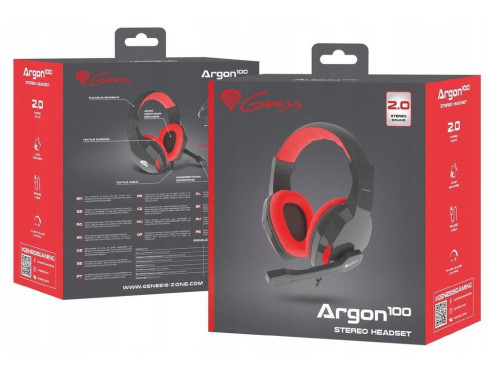 Genesis Headset Argon 110, Stereo, Black-Red [4]