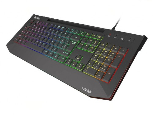 Genesis Keyboard Lith 400 RGB US Layout, X-Scissor Slim [2]