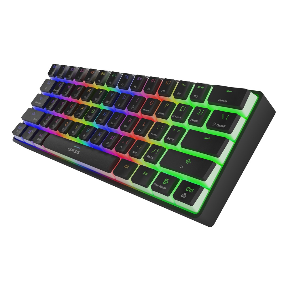 Genesis Mechanical Keyboard Thor 660 US Layout Wireless RGB Backlight White Gateron, Red [2]