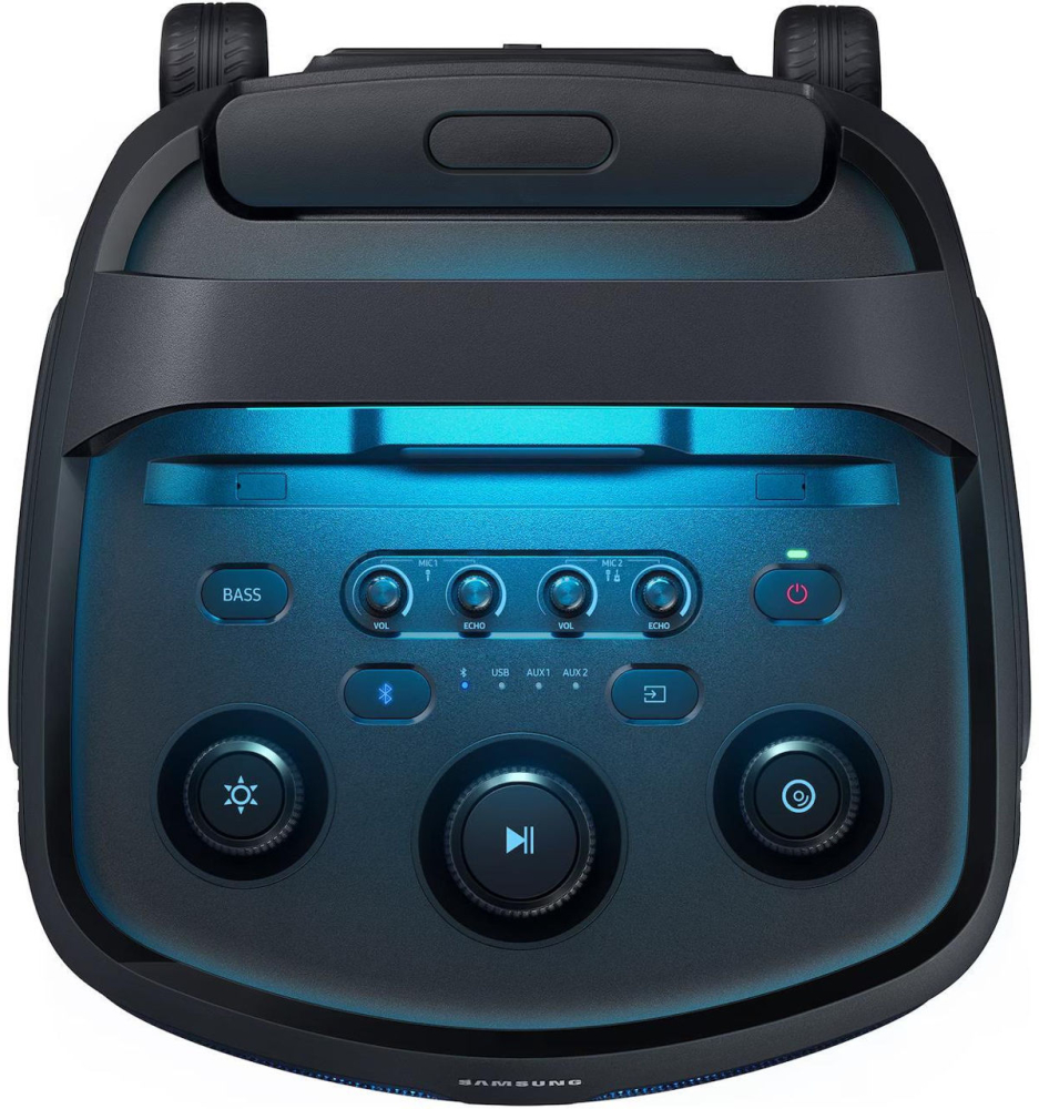 Гига аудиосистема Samsung MX-ST50F/UA Sound Tower (240 Вт RMS, Аккумулятор 12ч, IPX4, Bluetooth, Караоке, Колеса и Ручка, Черный) [4]