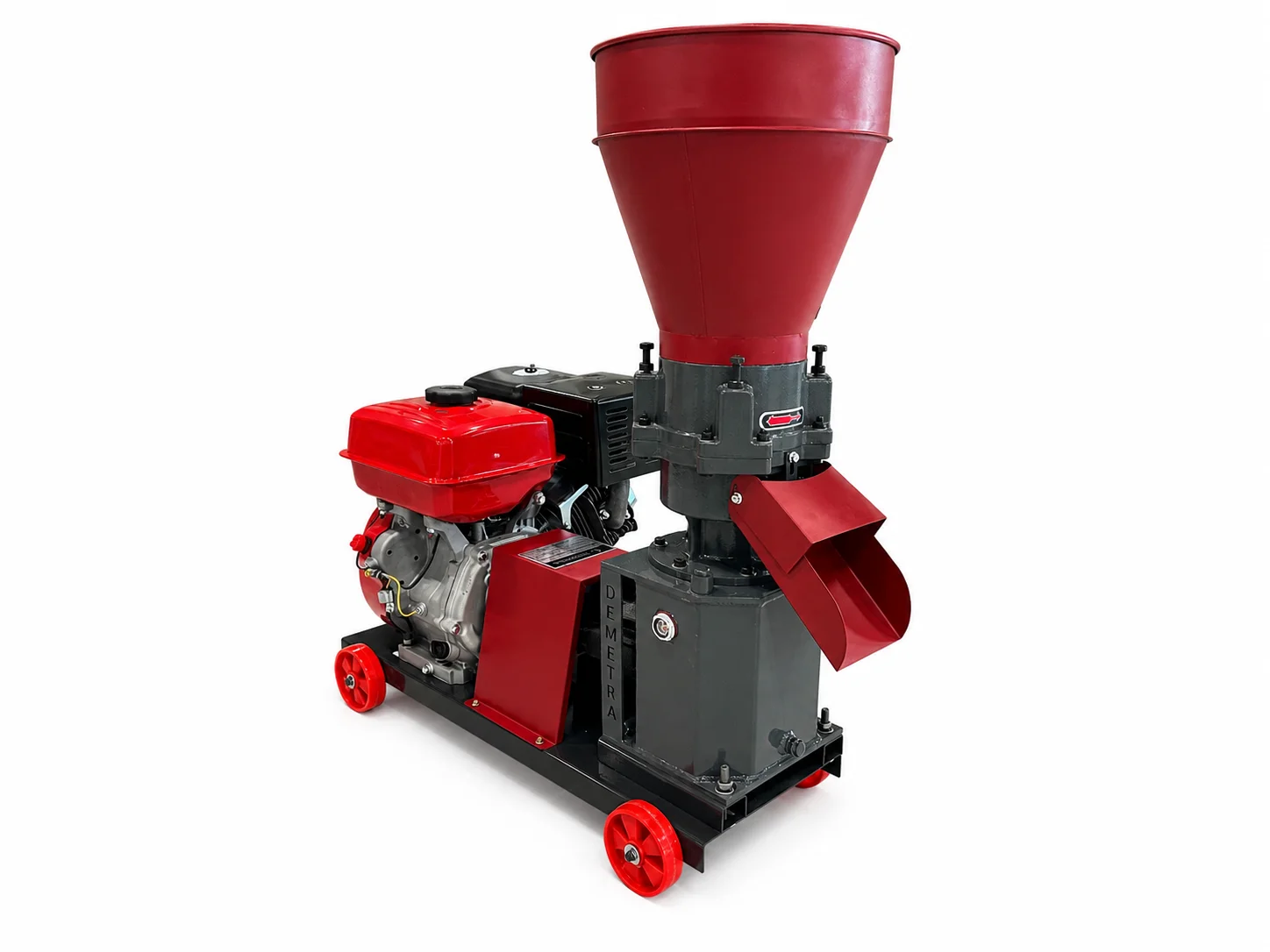 Granulator furaje pe benzină Demetra DM-150PRO-BD4T (9 CP, 4 Role, 150-200 kg/h, Matrice 150 mm) [5]