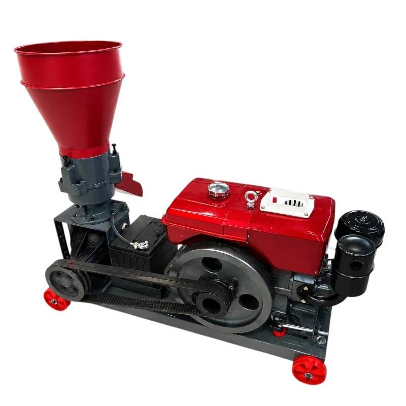 Granulator furaje pe motorină Demetra DM-150PRO-BD (8 CP, Diesel, Starter Electric + Acumulator, 80-120 kg/h, Matrice 150 mm) [5]