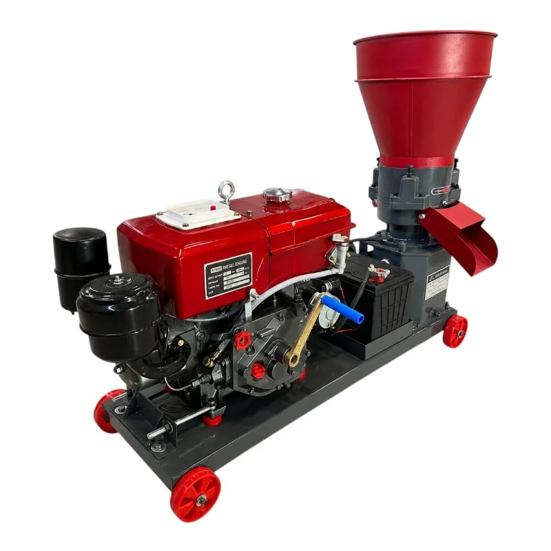 Granulator furaje pe motorină Demetra DM-150PRO-BD (8 CP, Diesel, Starter Electric + Acumulator, 80-120 kg/h, Matrice 150 mm) [3]