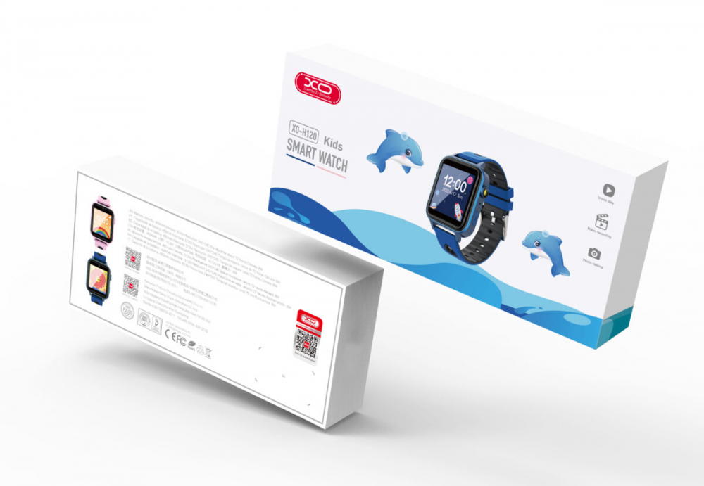 H120 puzzle entertainment children's pure game smartwatch1.54'54mm Blue [2]