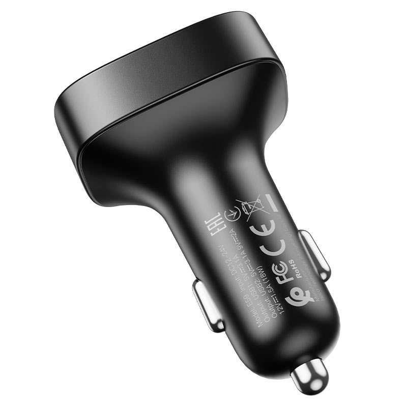 HOCO E59 Promise FM Bluetooth трансмиттер для автомобиля с QC3.0 [5]