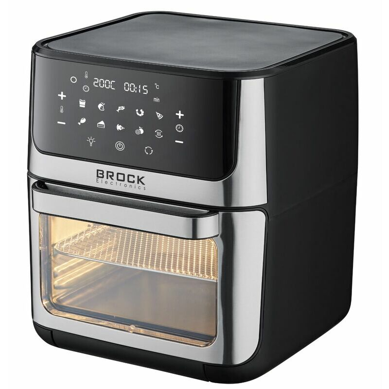 Многофункциональная аэрофритюрница-духовка BROCK DA 1000 BK, 12 л, 1800 Вт – быстрые и здоровые блюда каждый день [1]