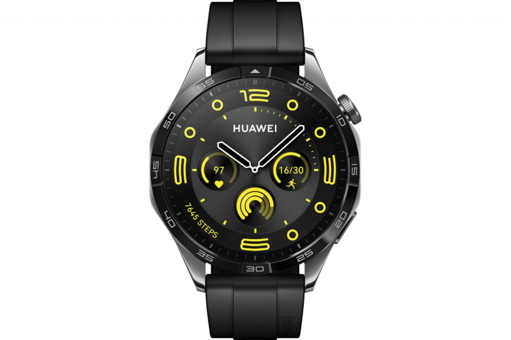 HUAWEI WATCH GT 4 46mm, Black with Fluoroelastomer Strap [3]