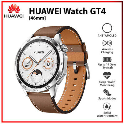 HUAWEI WATCH GT 4 46mm, Brown with Brown Leather Strap [2]