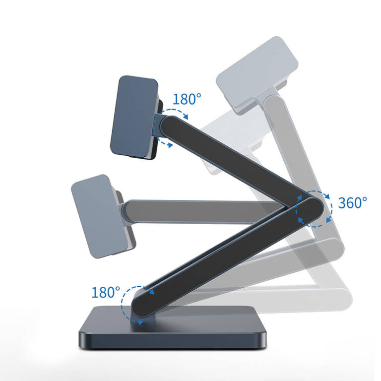 Hub Stand Reglabil 8-in-1 AH801 – Conectivitate Extinsă și Suport Stabil pentru Tablete [4]