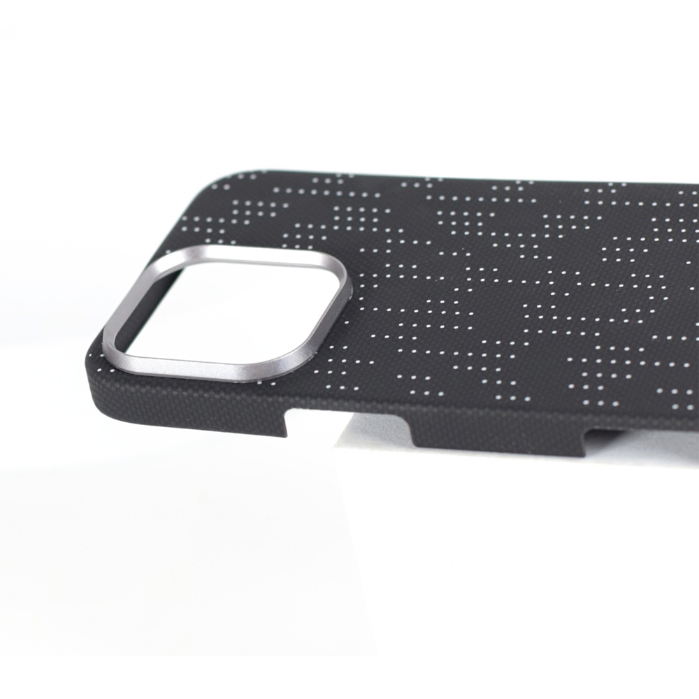 Husă VANTA Carbon cu Imprimeu Silkscreen și Pete cu Magsafe pentru iPhone 16 Pro, Alb Galaxy [4]