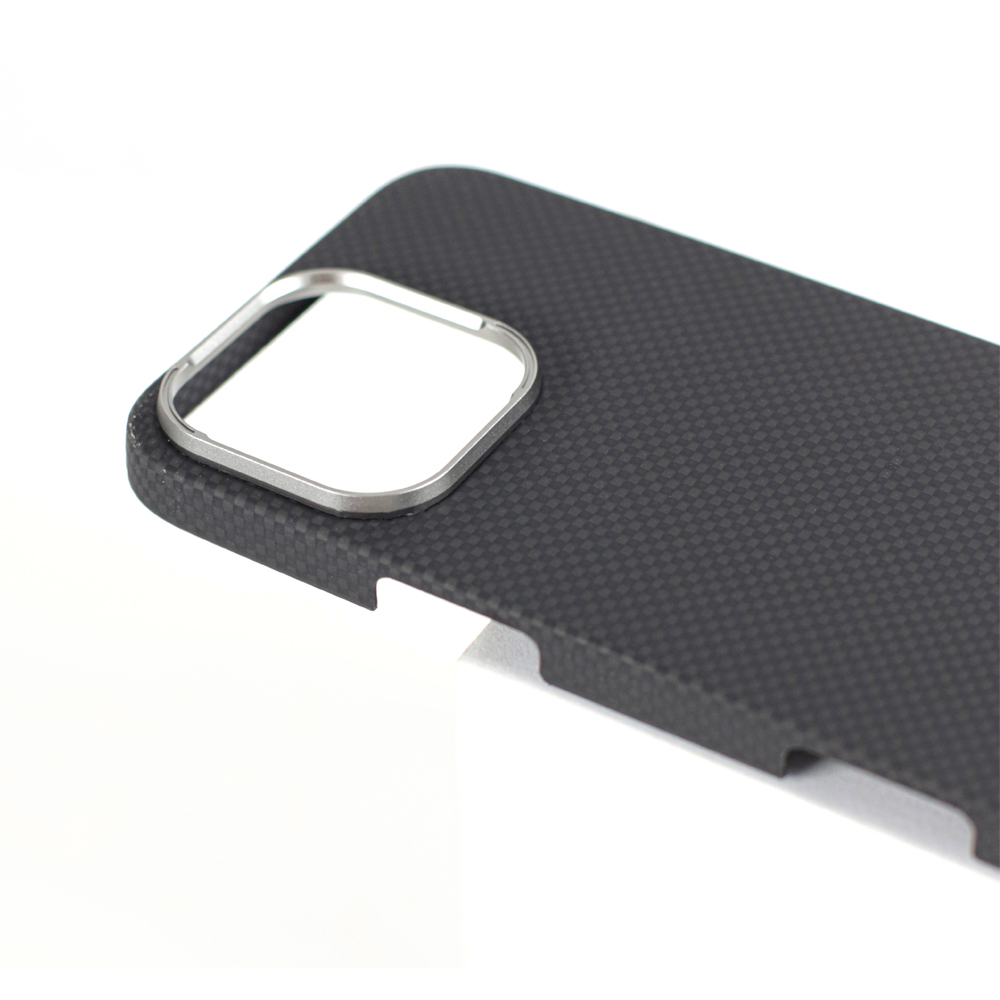 Husă VANTA Carbon Inel Simplu 600D cu Magsafe pentru iPhone 16, Negru Simplu [4]