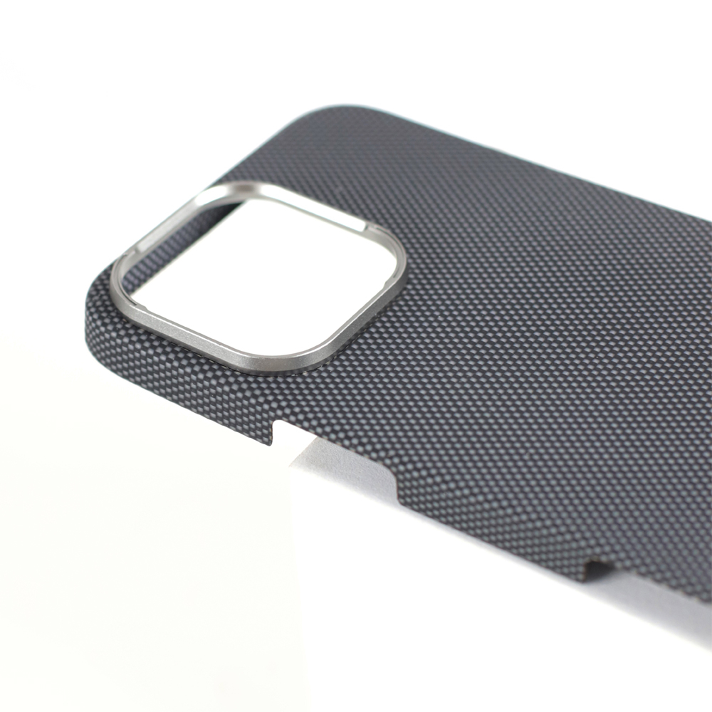 Husă VANTA Carbon Inel Simplu 600D cu Magsafe pentru iPhone 16 Pro, Alb Simplu [3]