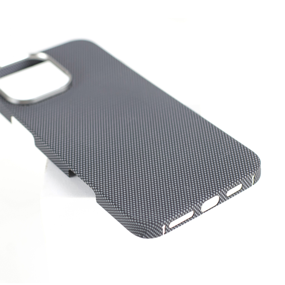Husă VANTA Carbon Inel Simplu 600D cu Magsafe pentru iPhone 16 Pro, Alb Simplu [4]