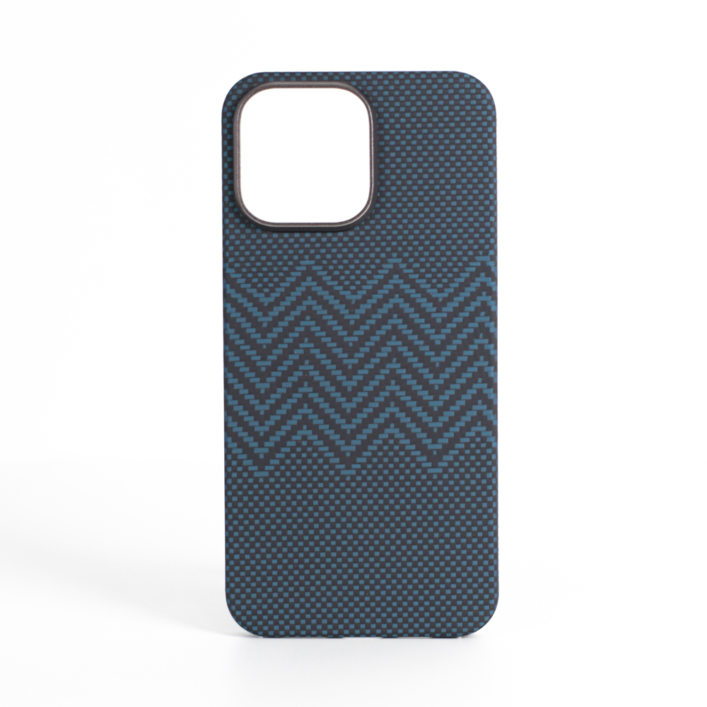 Husă VANTA Carbon Inel Țesut M cu Magsafe pentru iPhone 16 Pro Max, Albastru M [1]