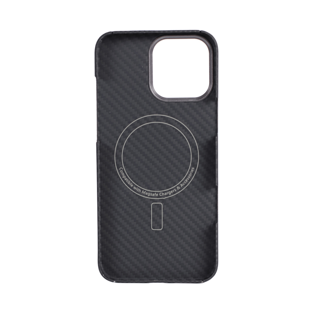Husă VANTA Carbon Inel Țesut M cu Magsafe pentru iPhone 16 Pro, Negru M [2]