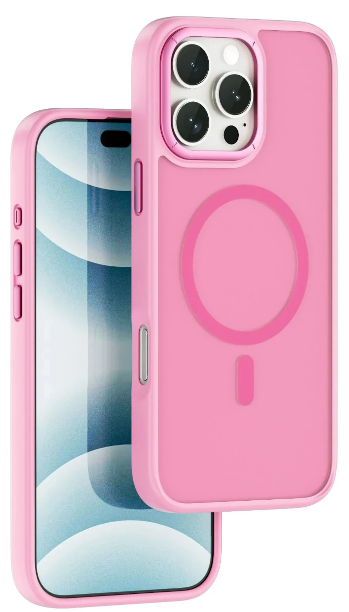 Чехол WiWU Armor Pro для iPhone 16 – модель FGG-012, TPU + PC, розовый [1]